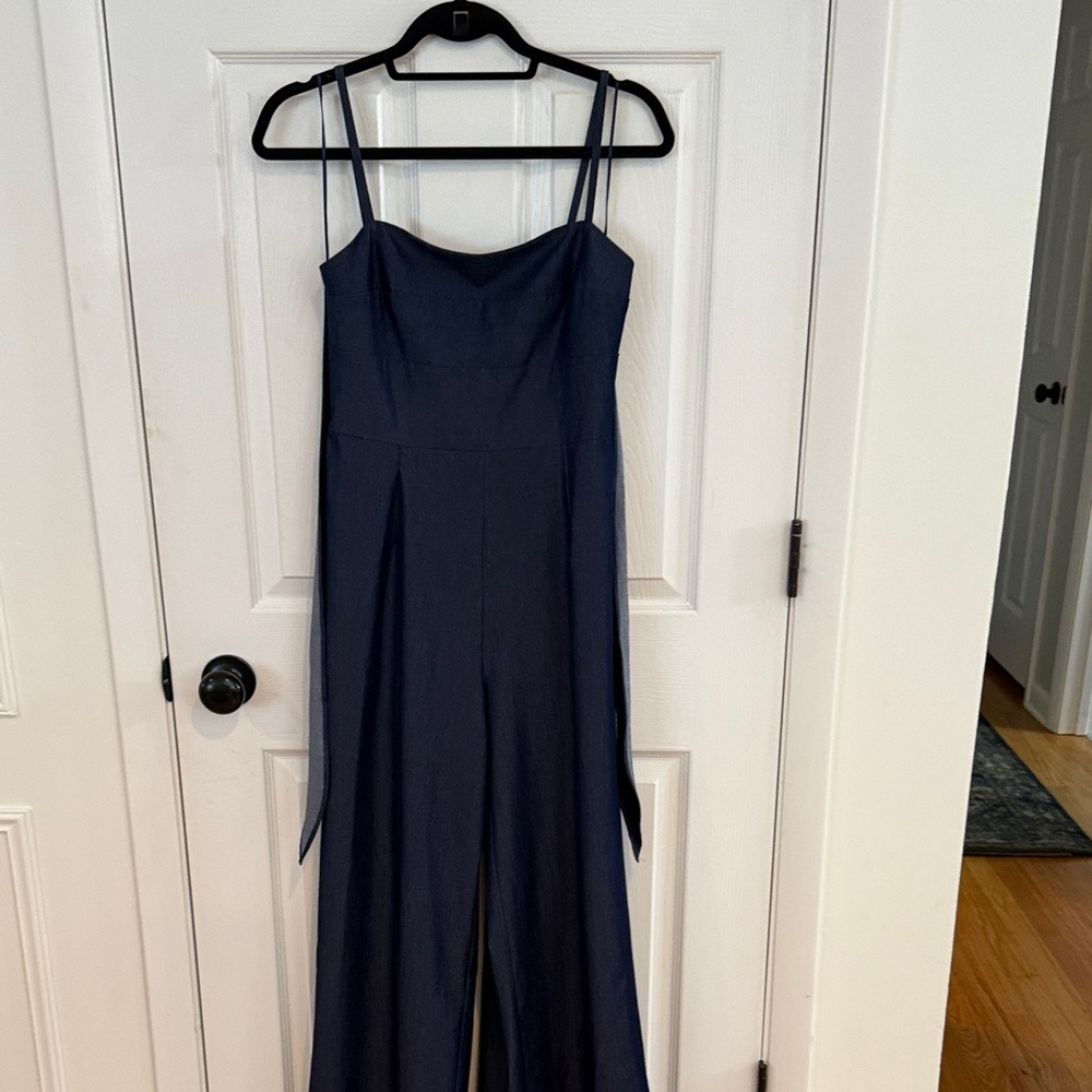Denim Tencel Blue Jumpsuit